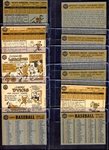 1960 Topps Lot of 11 Different w/HOFers & Listed Cards