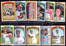1972 Topps Lot of 30 Different w/HOFers & Stars
