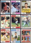 1974 Topps Lot of 25 Diff. w/HOFers & Listed Cards