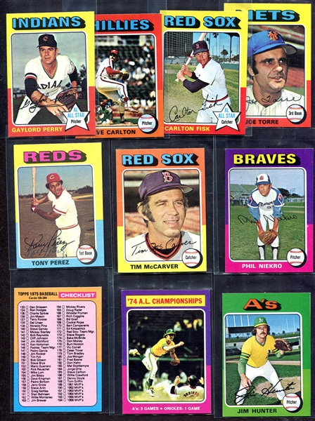 1975 Topps Minis Lot of 66 w/HOFers & Listed Cards