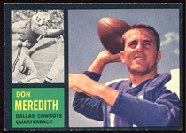 1962 Topps #39 Don Meredith SP