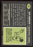 1969 Topps #75 Don Meredith 