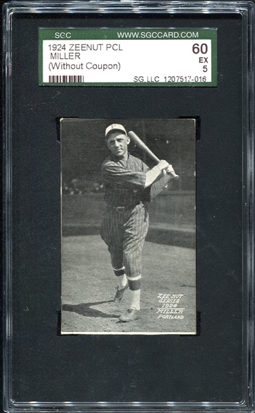 1924 Zeenut Miller Portland SGC 60