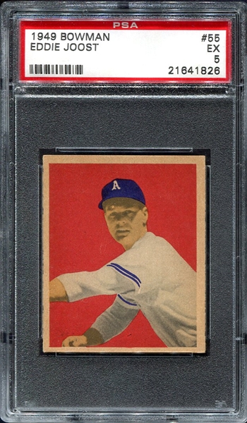 1949 Bowman #55 Eddie Joost PSA 5