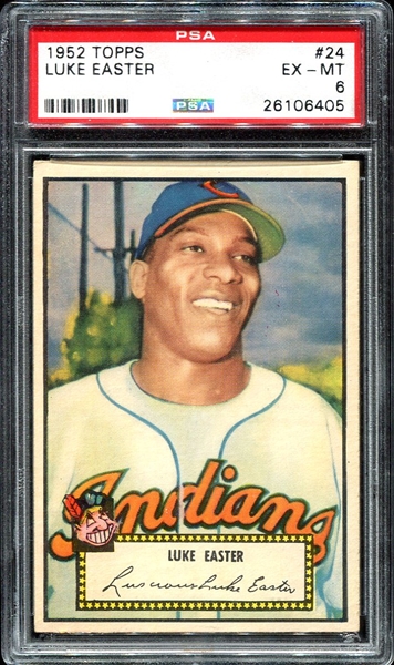1952 Topps #24 Luke Easter PSA 6