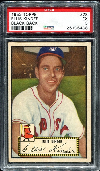 1952 Topps #78 Ellis Kinder PSA 5