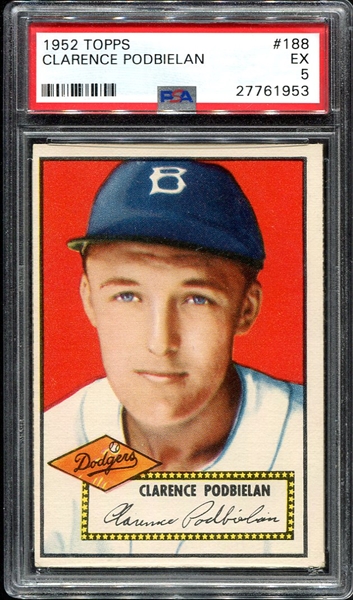 1952 Topps #188 Clarence Podbielan PSA 5