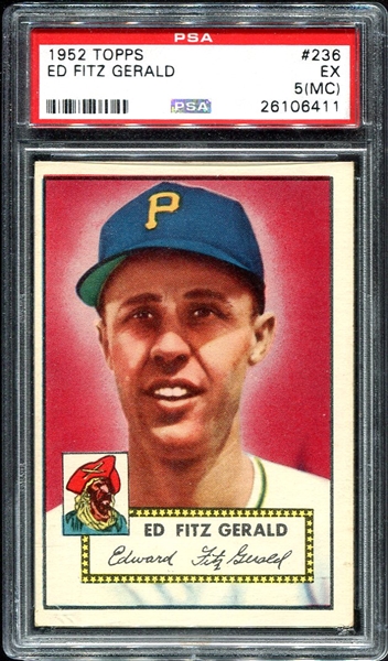 1952 Topps #236 Ed Fitz Gerald PSA 5 MC