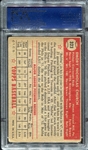 1952 Topps High #323 Bubba Church PSA 2