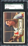 1952 Topps #121 Gus Niarhos SGC 60