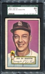 1952 Topps #286 Joe De Maestri SP SGC 60