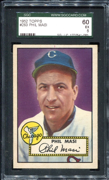 1952 Topps #283 Phil Masi SP SGC 60