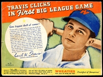 1938 Wheaties Series 10 #2 Cecil Travis 