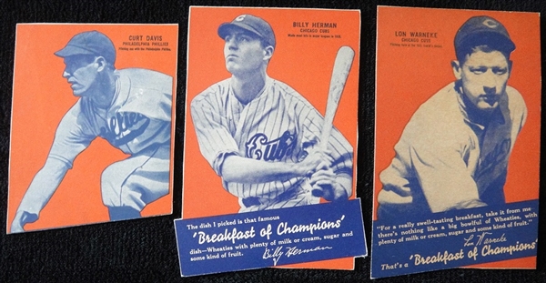 1936 Wheaties Series 4 Trio