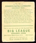 Helmar Big League Brew #106 Earnie Lombardi