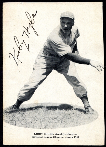 1941 Kirby Higbe Signed Magazine Photo w/Joe DiMaggio on Back