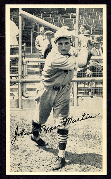 1934 Gold Medal Foods Pepper Martin Exmt
