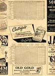 1939 Boston Red Sox Score Card Ted Williams 1st Game