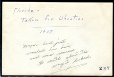 Lou Fette Wheaties Box Backs Photo & Letter