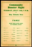 1942 Springfield Rifles vs. Detroit Tigers Score Card