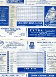 1948 Fort Worth Cats vs. Dallas Rebels Scorebook