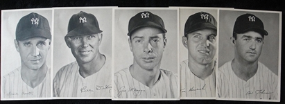 1949 Yankees Team Issue Photo Complete Set of 25