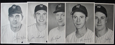 1949 Yankees Team Issue Photo Complete Set of 25