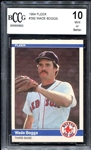 1984 Fleer #392 Wade Boggs Beckett 10 Mint