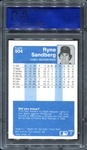 1984 Fleer #504 Ryne Sandberg PSA 9 Mint