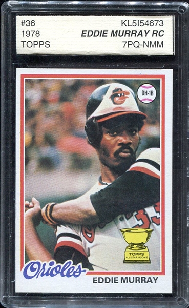 1978 Topps #36 Eddie Murray Rookie Card 