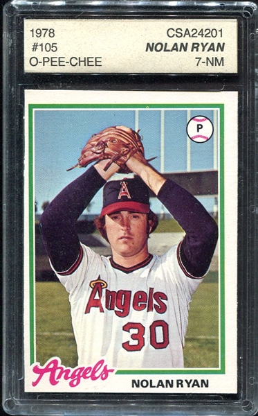 1978 O-Pee-Chee #105 Nolan Ryan CSA 7