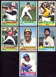 1976 Topps Lot of 7 HOFers & Stars