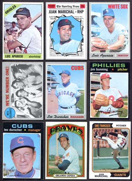1966-1974 Topps 9 HOFers