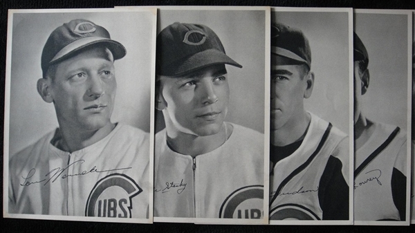 1941-44 Chicago Cubs Picture Pack Lot of 31 Assorted