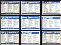 1973-74 Fleer Crazy Covers Series 1 Complete Puzzle and 27 Stickers