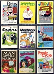 1973-74 Fleer Crazy Covers Series 1 Complete Puzzle and 27 Stickers