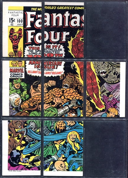 1974/1975 Marvel Comic Book Heroes Puzzle Cards Lot of 14