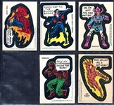 1975-76 Marvel Super Heroes Stickers 5 Different