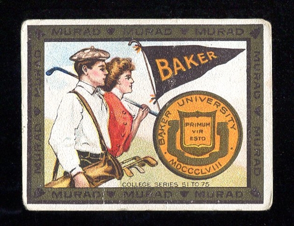 T51 Murad Cigarettes Golfer Baker University
