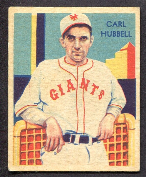 1934 Diamond Stars #39 Carl Hubbell New York Giants