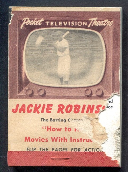 1950 Jackie Robinson Pocket Theatre Flip Book