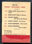 1950 Jackie Robinson Pocket Theatre Flip Book