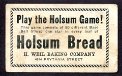1921 Holsum Bread Dave Davenport St. Louis Browns