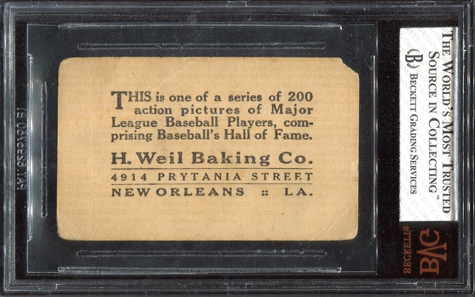 1917 Weil Baking Co. #184 Bill Wambsganss Cleveland