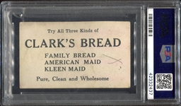 1921 Clark's Bread Bill Killefer Correct Name PSA 3MK