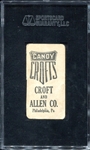 E92 Crofts Candy Chief Bender Striped Cap SGC A