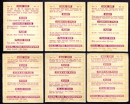 1933-34 Goudey Sport Kings Varsity Football Game 6 Diff.
