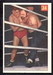1954 Parkhurst Wrestling #24 Lucky Premium Card