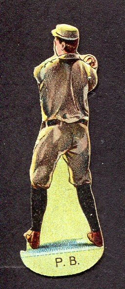 1896 Mayo Die-Cut Game Card Pitcher Boston