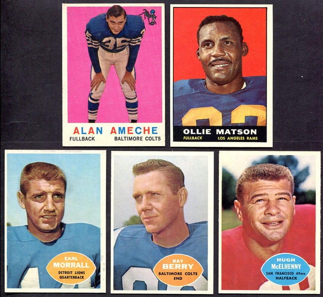 1959-1961 Topps Lot of Stars/HOFers